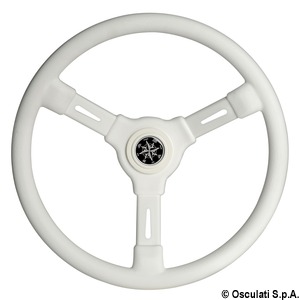 3-spoke steering wheel white 355 mm